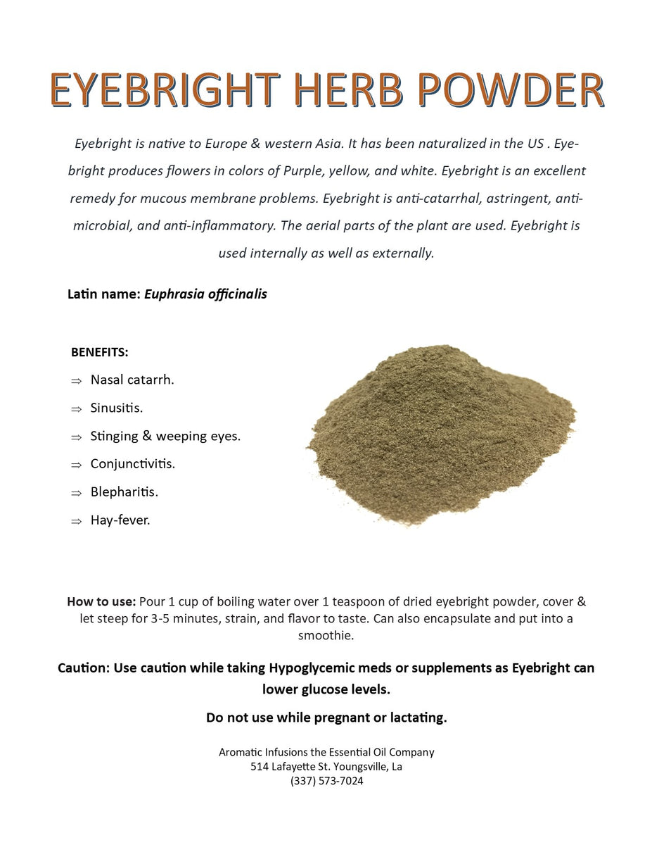 Eyebright Herb Powder – Aromatic Infusions