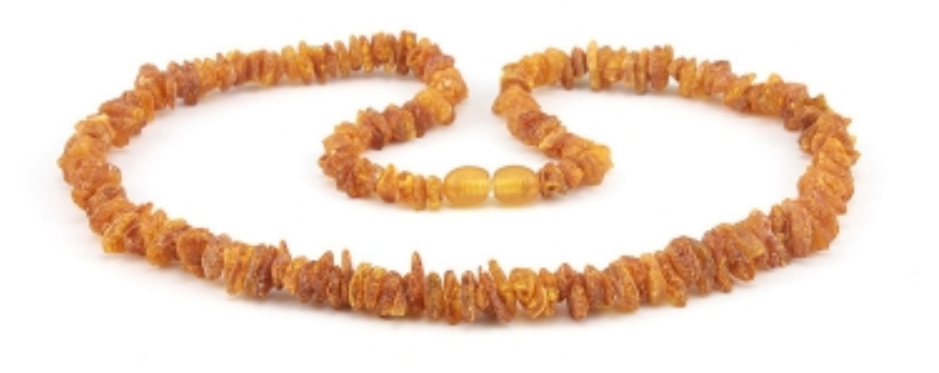 Genuine Baltic Amber Necklace Unpolished Raw 45 cm 18 inches