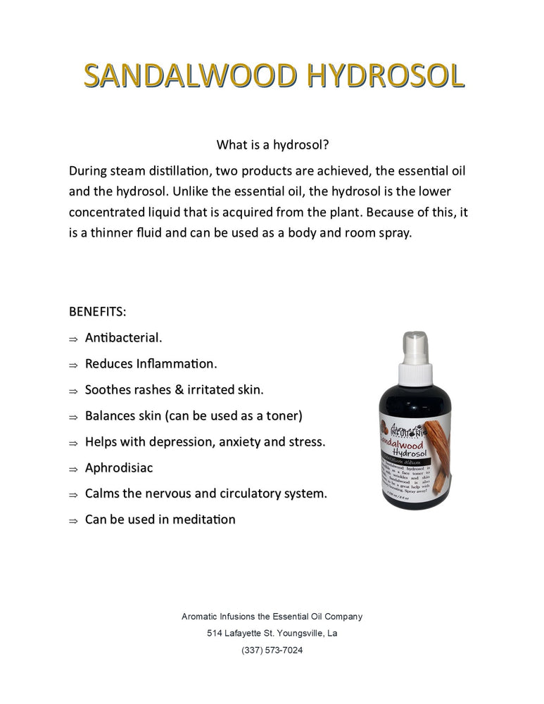 Sandalwood Hydrosol