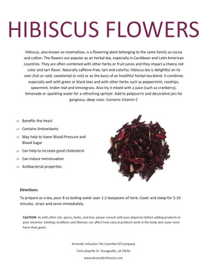 Hibiscus Flowers Cut & Sifted OR