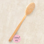 Spaahed Long Wooden Bath Brush Detachable