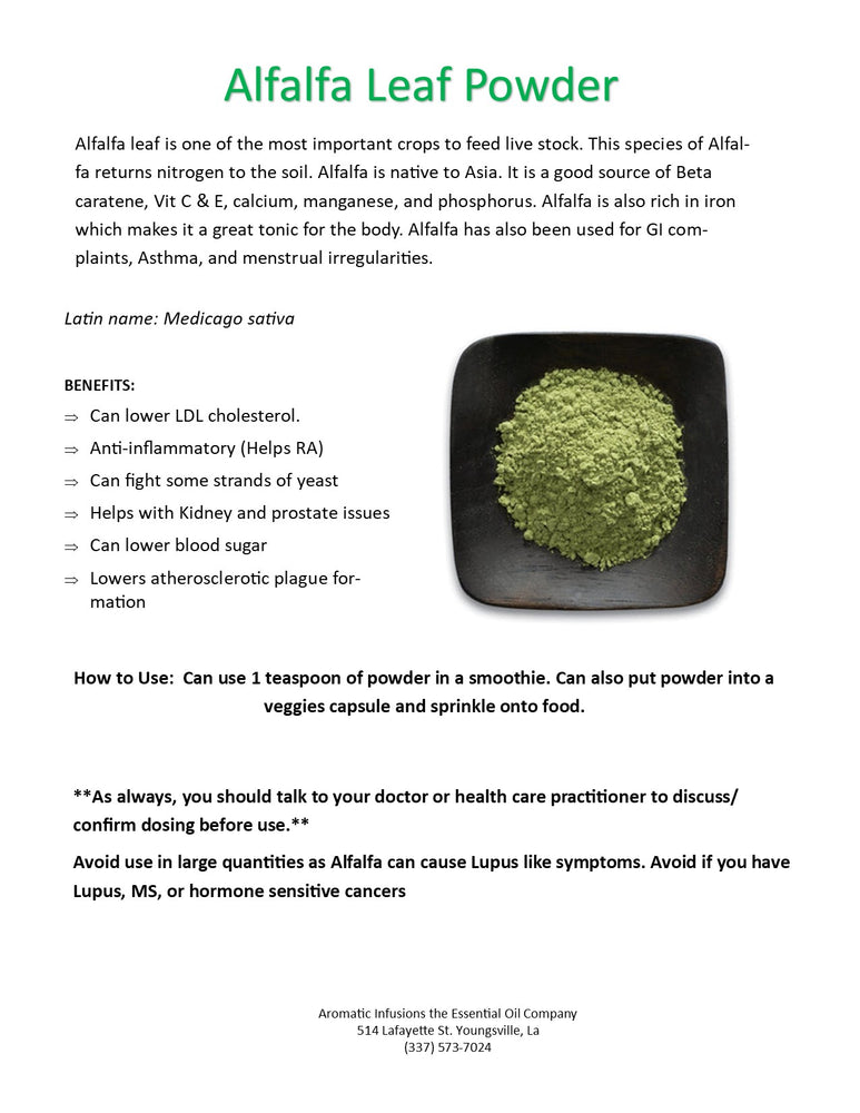 Alfalfa Powder Leaf OR