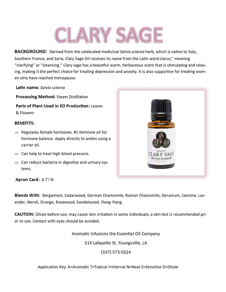 Clary Sage Essential Oil 15ml