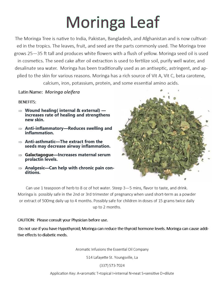 Moringa Leaf C/S Organic