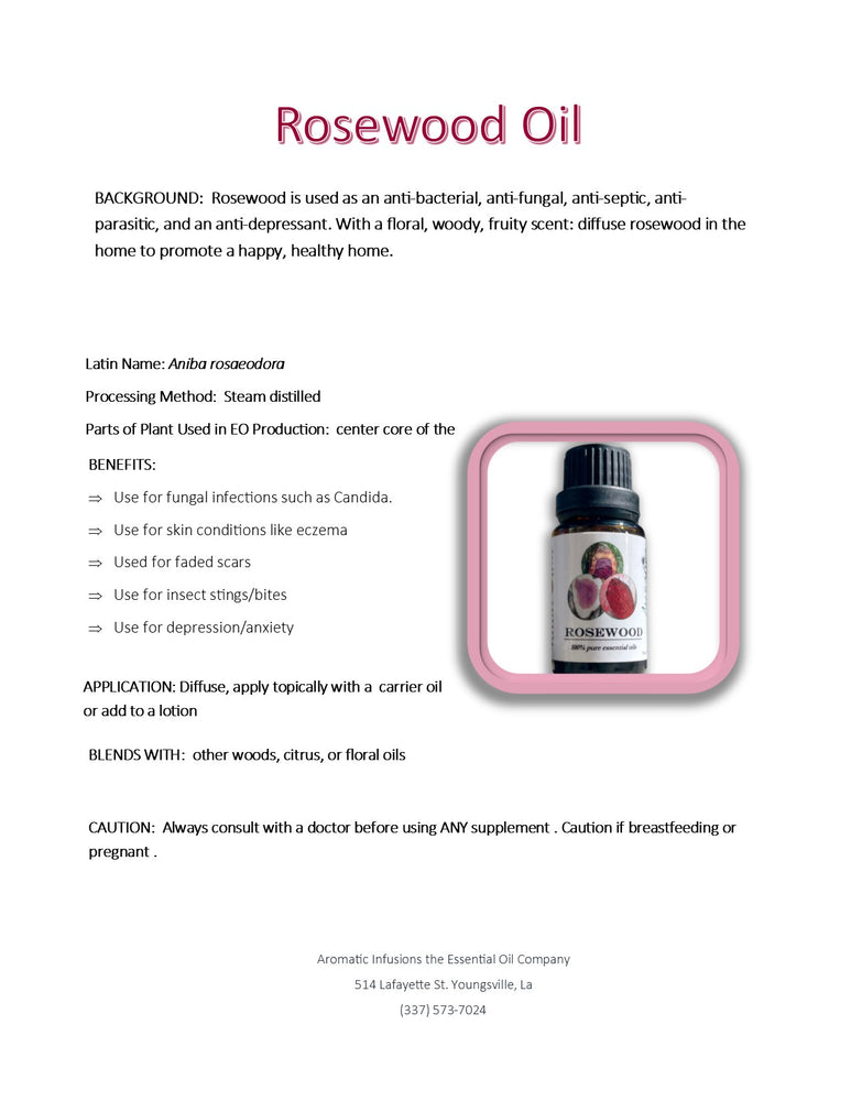 Rosewood Essential Oil 15ml