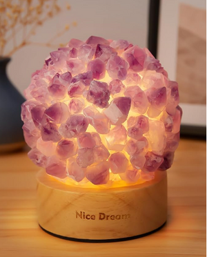 Nice Dream Amethyst Crystal Lamp