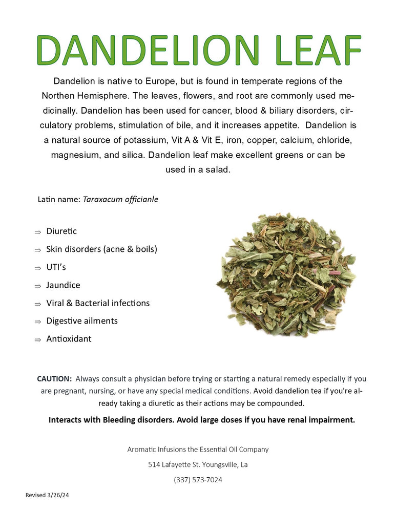 Dandelion Leaf Cut