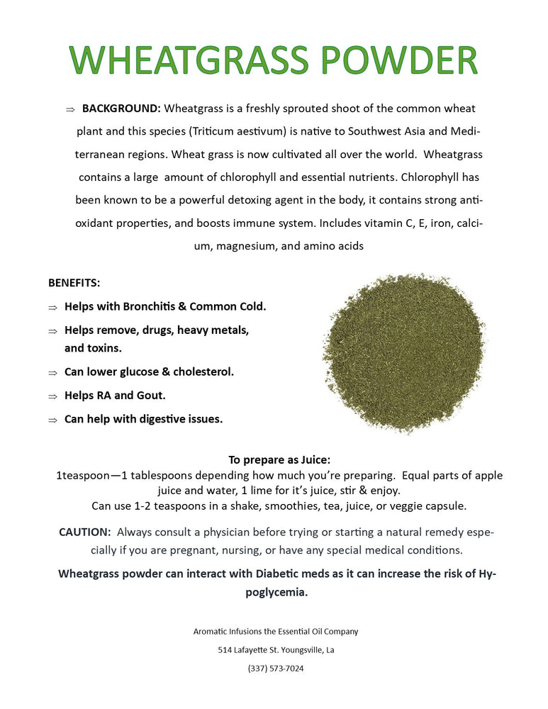 Wheat Grass Powder OR