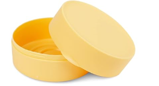 Round Travel Soap Case - Yellow