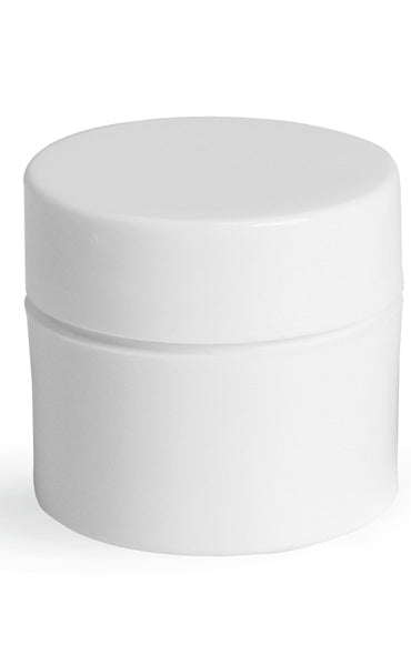White plastic jar
