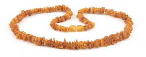 Genuine Baltic Amber Necklace Unpolished Raw 45 cm 18 inches