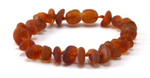 Authentic Baltic Amber Baby Teething Bracelet Unpolished Healing Nuggets