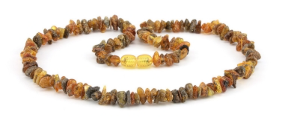 
                
                    Load image into Gallery viewer, Natural Baltic Amber Necklace Green color Nuggets 45 cm 18 inches
                
            