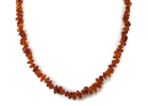 Baltic Amber Necklace Cognac Nuggets 45 cm 18 inches
