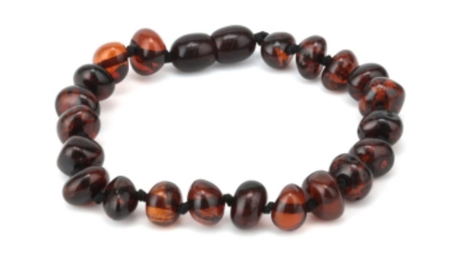 
                
                    Load image into Gallery viewer, Genuine Baltic Amber Bracelet Cherry Baroque Style Beads 19 cm
                
            