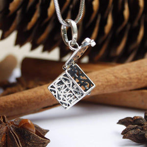 Sterling Silver Diffuser Necklace