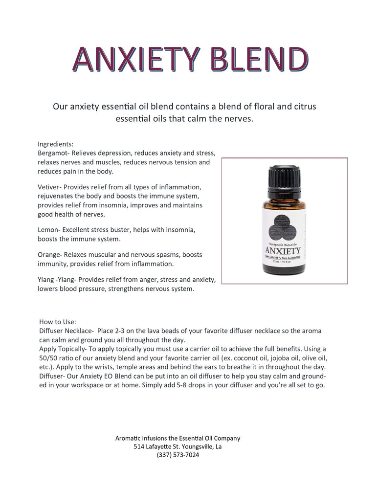 
                
                    Load image into Gallery viewer, Anxiety Blend 15ml
                
            