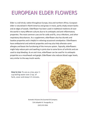 Elder, European Flowers OR
