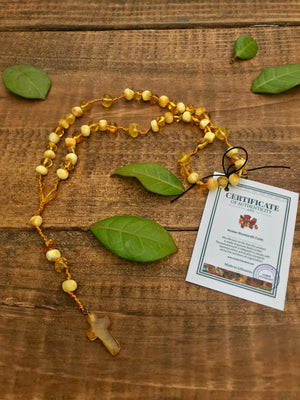 Premium Amber Rosary - Baby