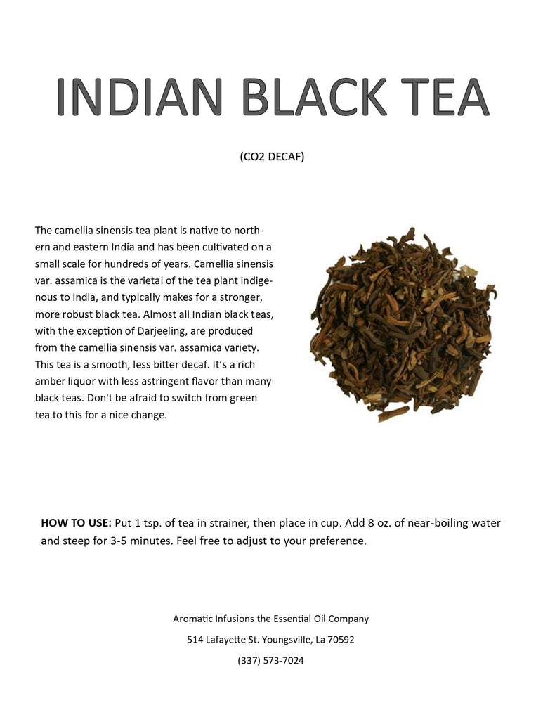Indian CO2 Decaffeinate Black Tea OR