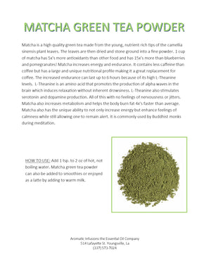 Matcha Green Tea Powder OR