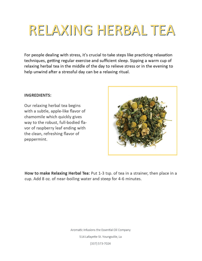 Relaxing Herbal Tea Blend OR