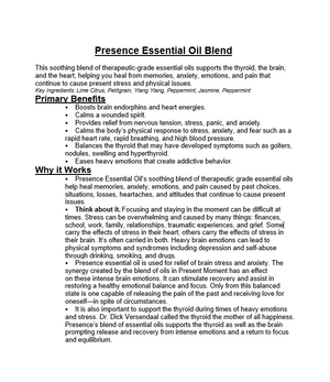 Presence Essential Oil Blend 15ml