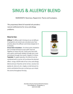 
                
                    Load image into Gallery viewer, Sinus &amp;amp; Allergy Blend 15ml
                
            