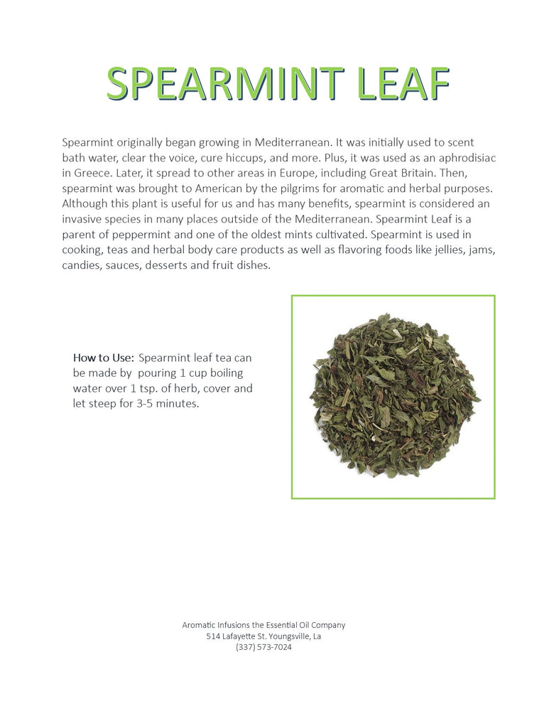 Spearmint Leaf Cut