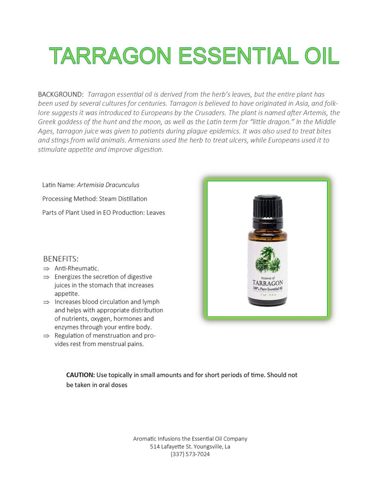 Tarragon Essential Oil 15ml