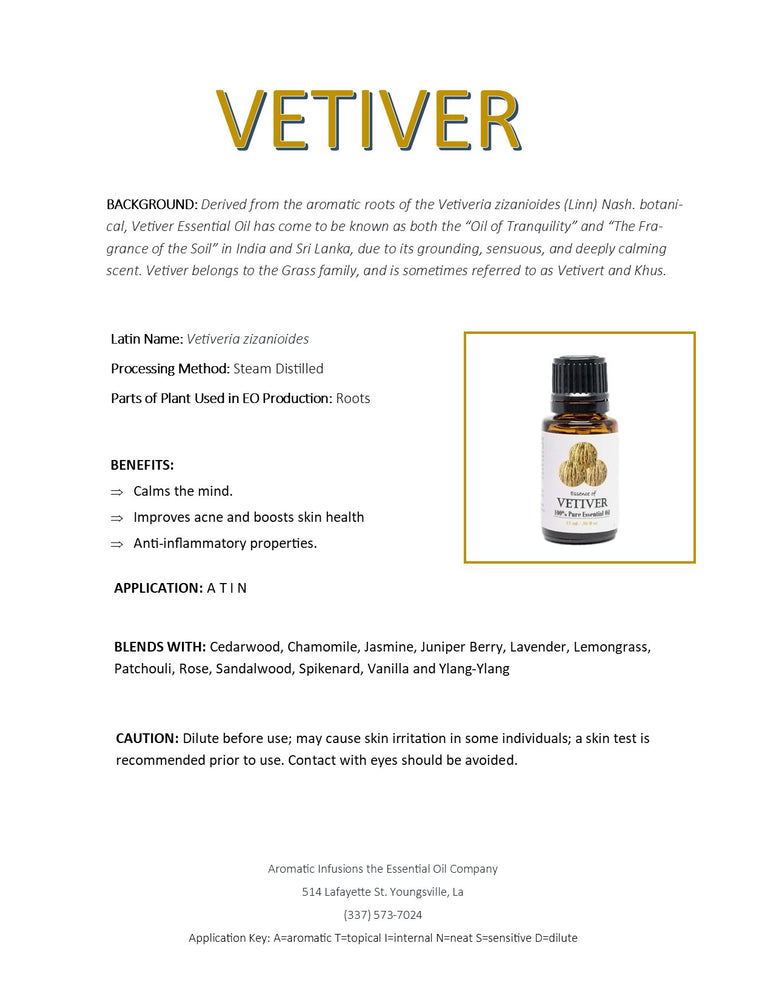 Vetiver Essential Oil 15ml