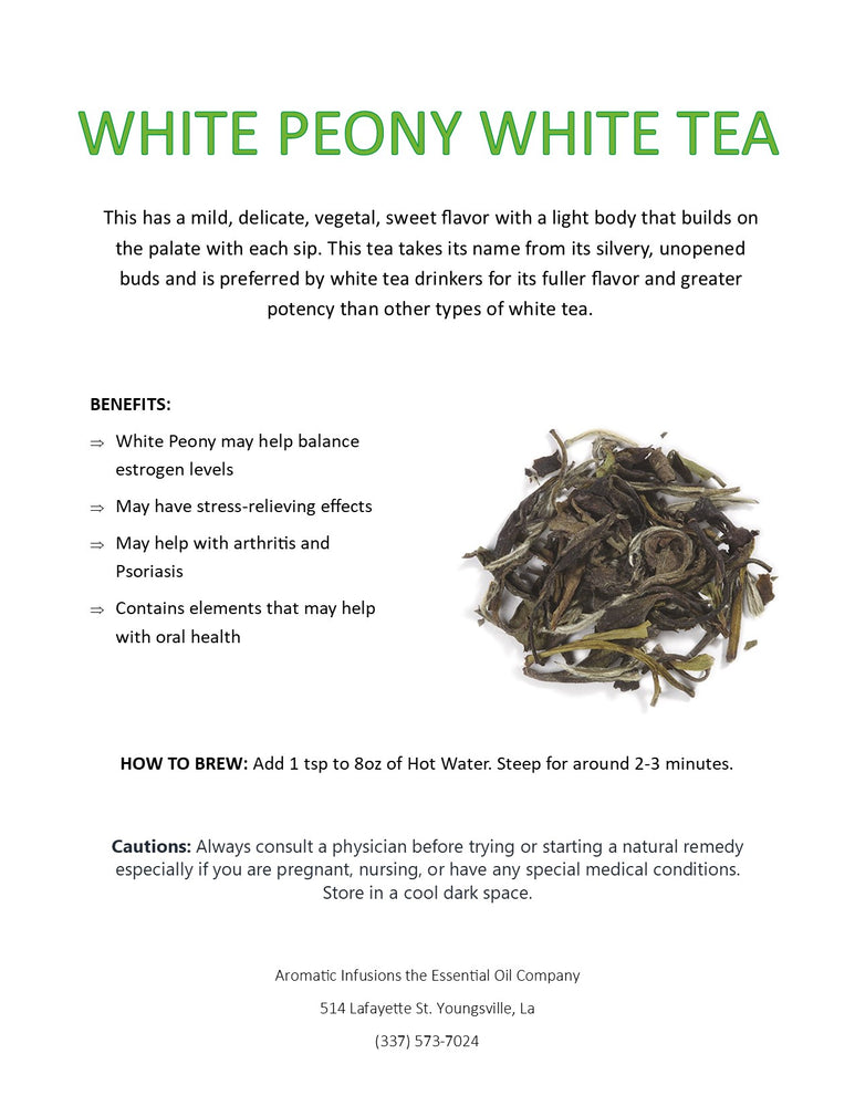 
                
                    Load image into Gallery viewer, White Peony White Tea OR
                
            