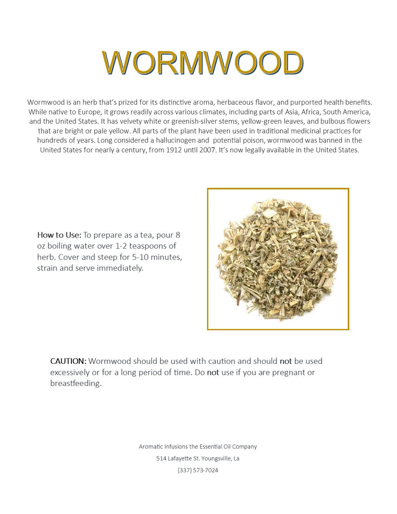
                
                    Load image into Gallery viewer, Wormwood Herb Cut OR
                
            