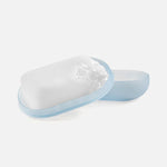 Frosted Travel Soap Dish - Cobalt Blue