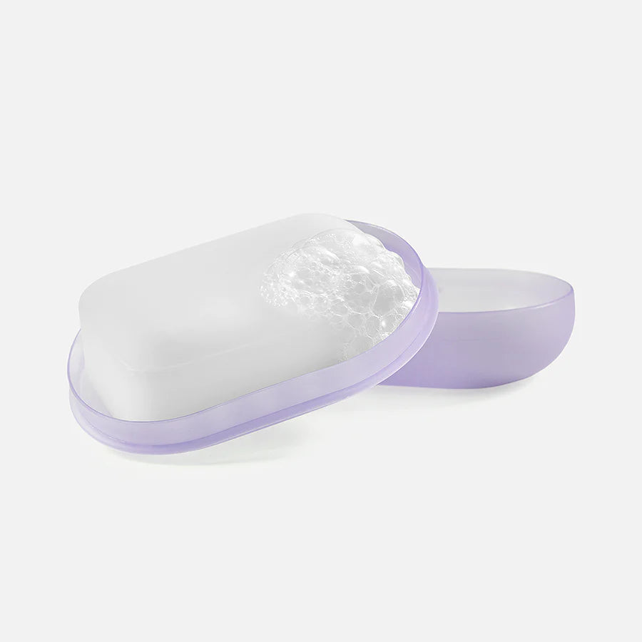 Frosted Travel Soap Dish - Purple Frost