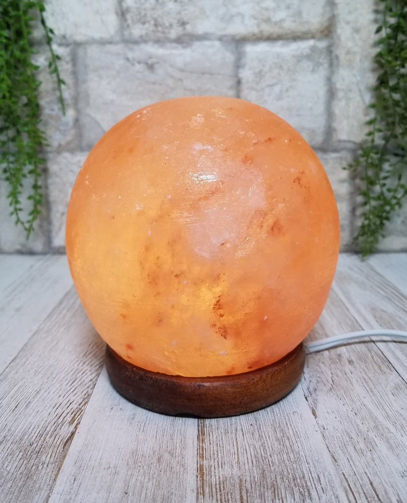 Himalayan Salt Sphere Salt Lamp 5"