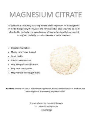 Magnesium Citrate Powder Herb